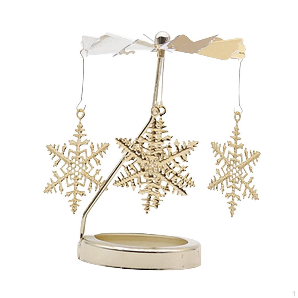 Candle Holder Tea Light Holders Decoration Rotating Candlestick for Livingroom Votive
