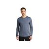 Under Armour Solid Color Crew Neck Breathable Long Sleeve T-Shirt Men Tops Blue 1373725-408
