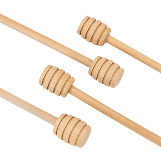 4ks Kreativní tyčinka Džem Dřevo Med Splash Míchání Kávové mléko Tyčinková naběračka