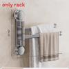 Modern Minimalist Plastic Rotating Towel Rack With Suction Cups For Bathroom Organization