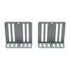 Car Radio Mounting Accessory Replacement Silver 2 Din