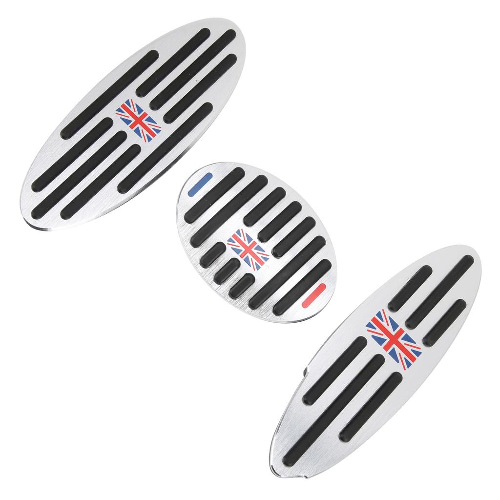 3PCS Accelerator Pad with Rest Step Stainless Steel PPE Rubber Replacement for F54 F55 F56 F60