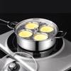 With 4 Cups Multi Purpose Steamer Rust Resistant Soup Pot Egg Maker Steamer Pan  Friend Party