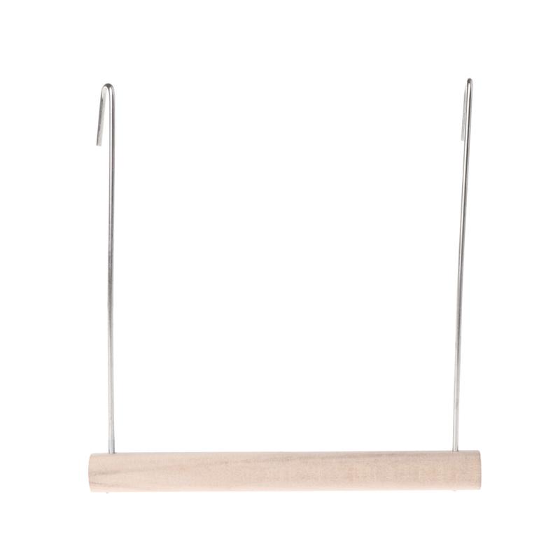 Натуральные деревянные птицы окунь попугаи подвесные качели клетка кулон игрушки стенд держатель S