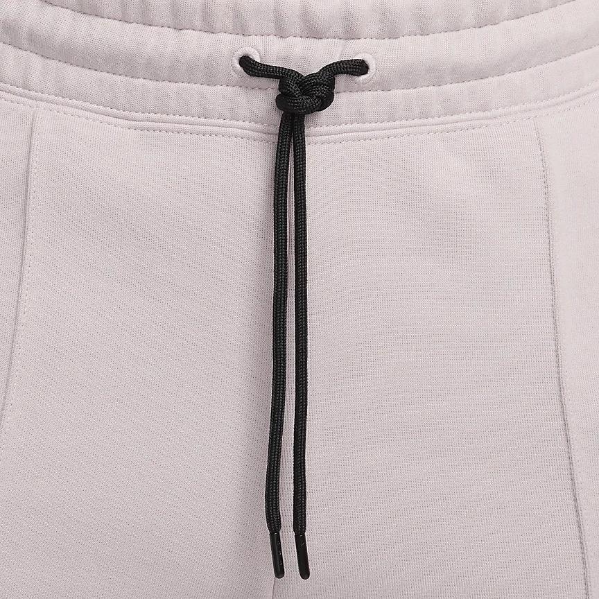 Nike Športové oblečenie Tech Fleece Jednofarebné Sťahovacia šnúrka Ležérne Jogger nohavice Dámske Spodky Sivá Fialová FB8331-019