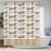 Quirky Bathroom Decor: Adorable Dog Pattern Shower Curtain For A Whimsical Bathroom Update