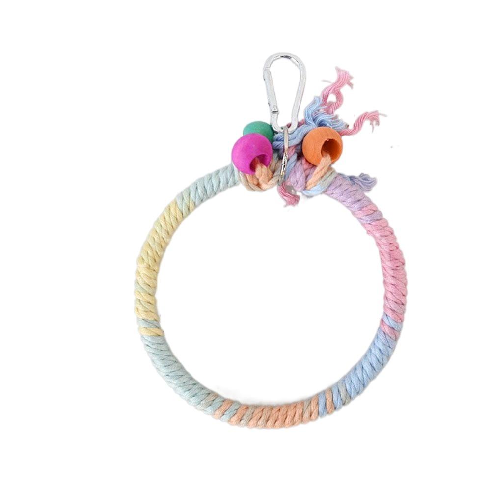 

Paw Grinding Parrot Hanging Clip Colored Parrot Standing Stick Swing Parrot Pole Training Toys S