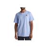 Jordan Jumpman Solid Logo Ribbed Crew Neck Sports Short Sleeve T-Shirt Men Tops Sky-Blue DC7485-425