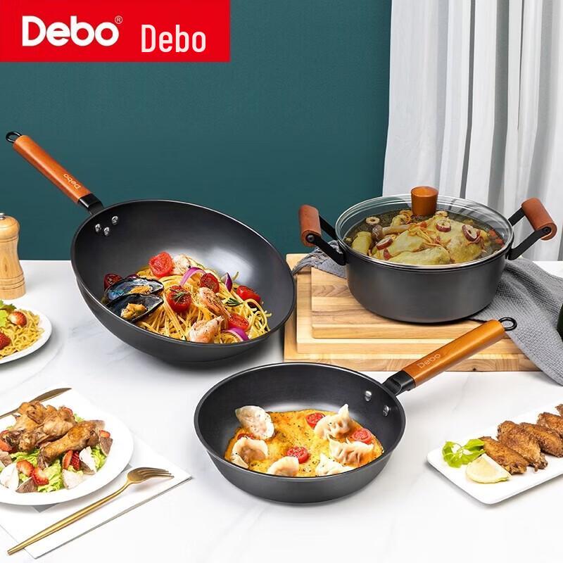 Debo Franklin 3-Piece Non-stick Wok Set