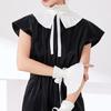 Fashion Spread Lapel Detachable Layered Gothic Collar European Design For Dresses Blouses Effortless Tie