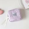 Polka Dot Sanitary Napkin Storage Bag Large Capacity Lipstick Key Portable Cosmetic Bag  Student
