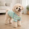 Rainbow Pet Long Sleeve Shirt Striped Design Two Legged Puppy Vest  Autumn Winter Season