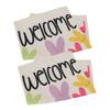 2Pcs Easter Garden Flag Polyester Weatherproof 2 Sided Decorative Bunny Yard Flag for Patio Terrace