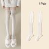 Women Thin Washable Solid Casual Long Stacked Vintage Knee-High Socks Fashion High Elasticity Outdoor Polyester Stockings 1 Pair
