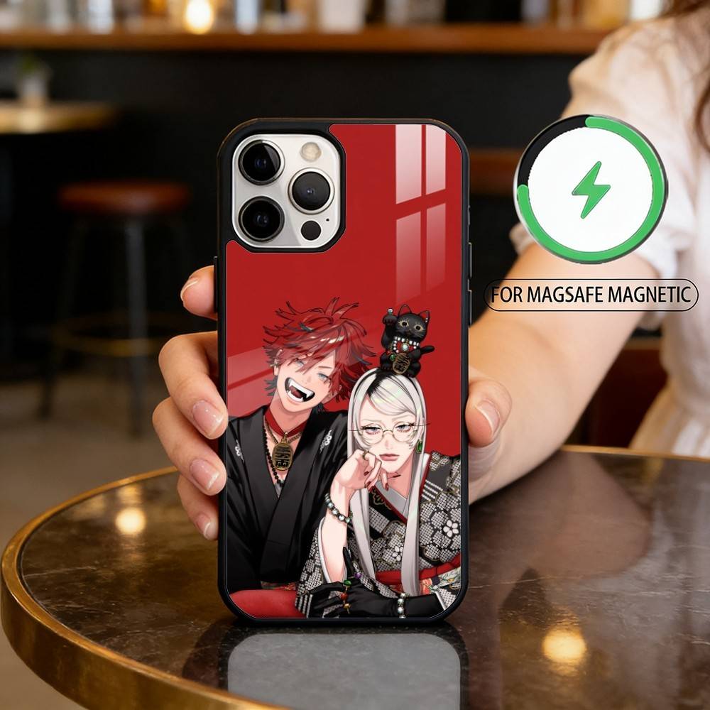 C-Comics G-Gokurakugai Phone Case For iPhone17,16,15,14,13,12,11 Plus,Pro Max Magnetic For Magsafe Wireless Charging