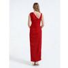 Summer New Arrival Acetate Satin Asymmetrical-Cut Bodycon Dress For Women Elegant One Shoulder Folds Splice Party Prom Dress