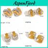 Geometric Design Stainless Steel Earrings With Plated Surface For Fashionable Women