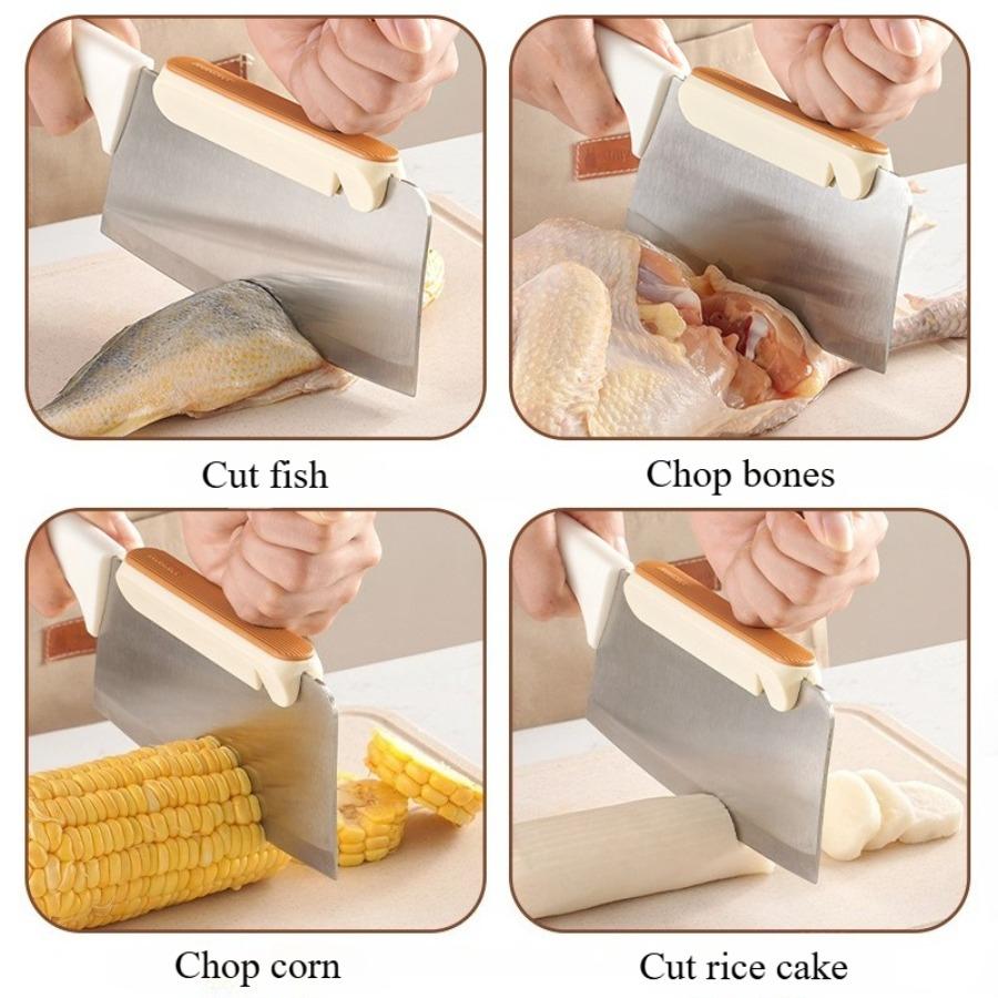 Knife Back Handguard Ceramic Sharpening Tool Silicone Material Anti Cutting Hand Multifunctional Bone Cutter Kitchen Accessories