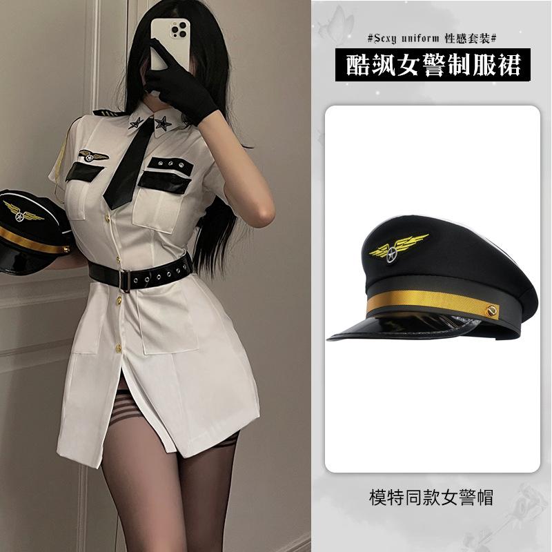 Sexy Lingerie Police Uniform Temptation Skinny Police Clothes Cosplay Passion Suit