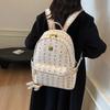 New backpack women's bag cartoon bear backpack large capacity commuter backpack wide shoulder strap travel schoolbag