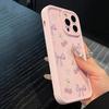 Girly Pink Cherry Bow Pattern Anti-Fall Anti-Slip Phone Case For iPhone 17 16 Pro Max 15 14 13 12 11 XS X XR 7 8 Plus 16e Cover