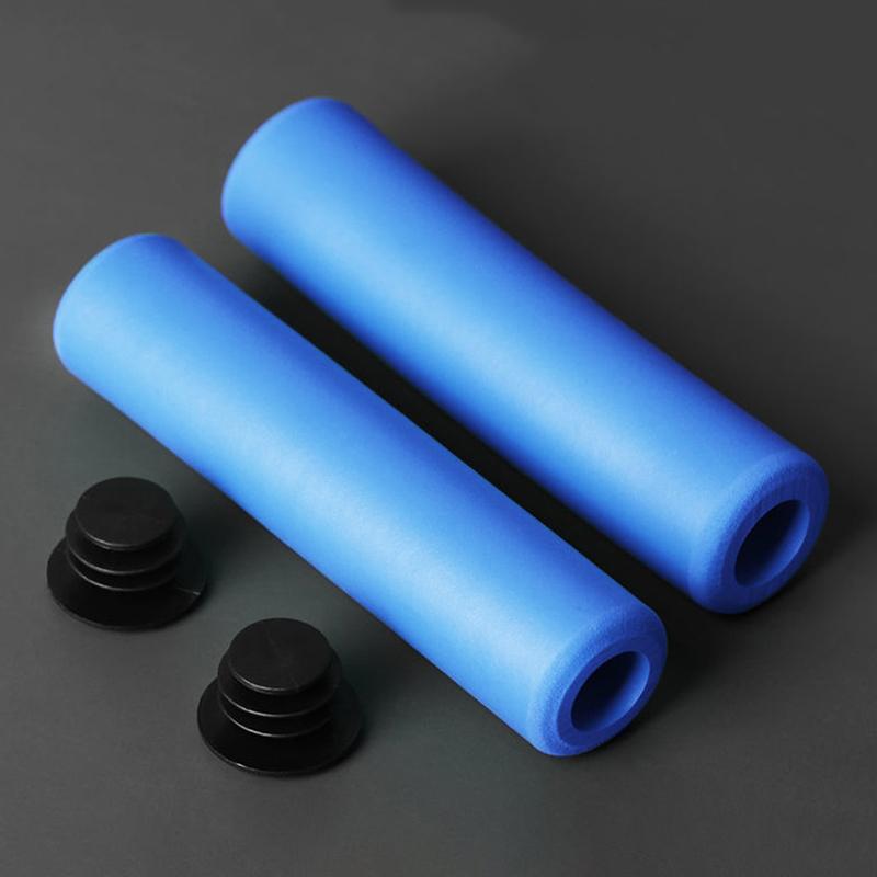 1Pair Silicone Cycling Bicycle Grips Outdoor Mtb Mountain Bike Handlebar Grips Cover Anti-Slip Strong Support Grips Bike Part
