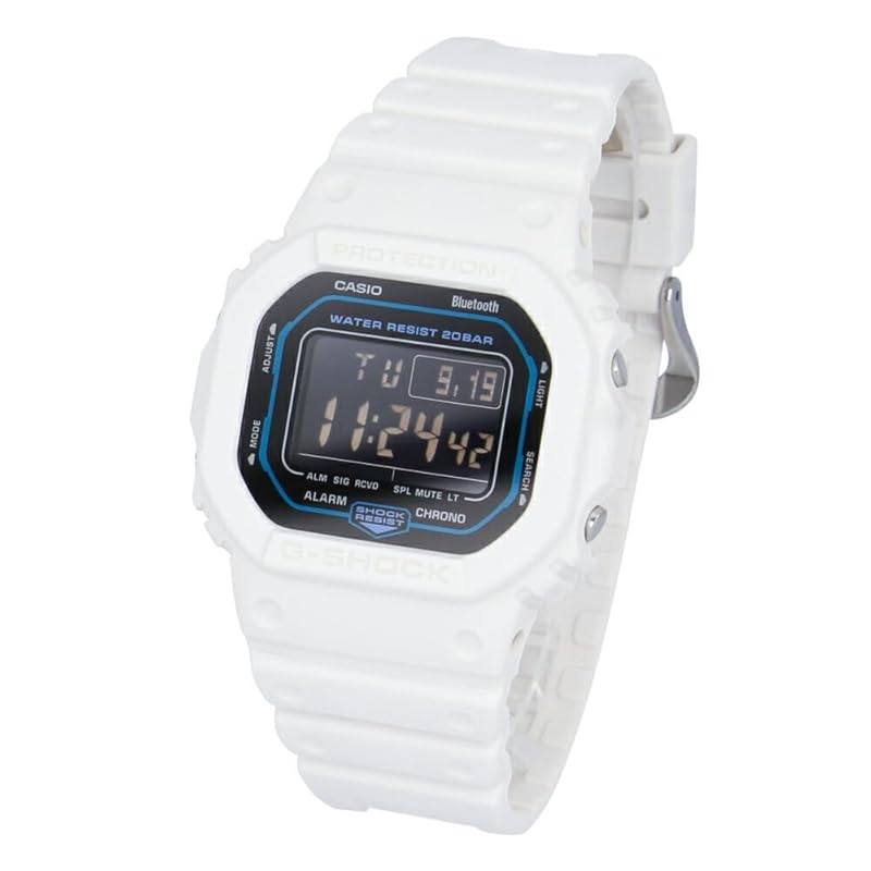 

CASIO casio G-SHOCK G-Shock G-shock Sci-fi world 5600 SERIES watch clock men s Bluetooth white black DW-B5600SF-7 [product]