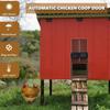 Automatic Chicken Coop Door Opener ABS Light Sensor Waterproof Battery Powered Poultry Coop Safety Automatic Open Close Pet Door System
