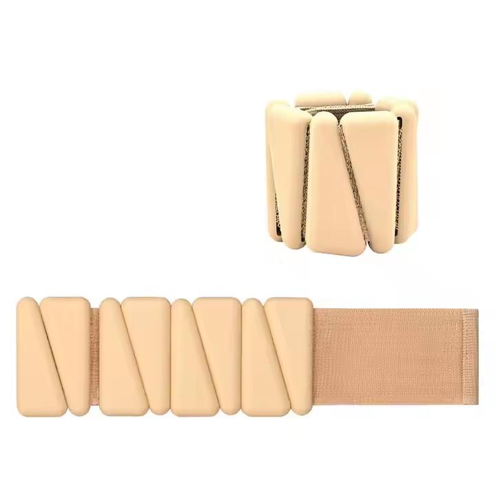 

Регулируемый силиконовый утяжеленный браслет для йоги и фитнеса - Красочный спортивный аксессуар 2 lbs телесный