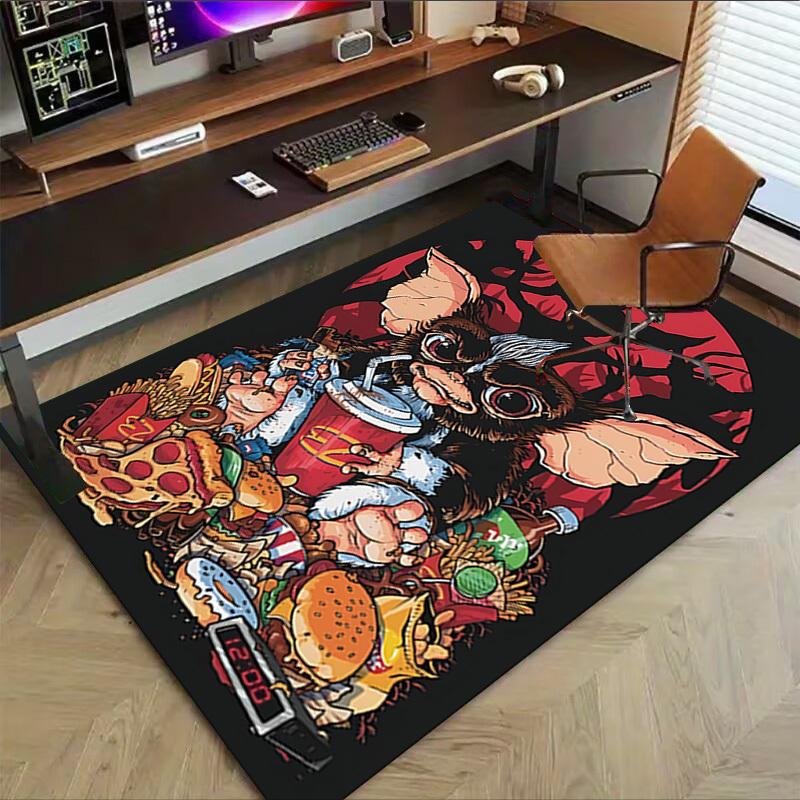 1pc gremlins fast food Carpet, Office Rug Outdoor Mat Home Decor Area Carpet Festival
