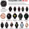 20mm Řemínek pro Samsung Galaxy Watch 5 Pásky Watch5 Pro 45mm Watch 4 44mm 40mm Classic 46mm 42mm Silikonový náramek Correa