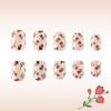 Quadratische Nagelspitzen Blume Falsche Nägel Aufkleben Auf Nagel Aufkleben Nagel Press-On-Nagel Künstliche Falschnägel für Damen und Mädchen