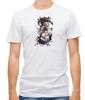 Anime Character Art Short Sleeve  White T Shirt Men F435