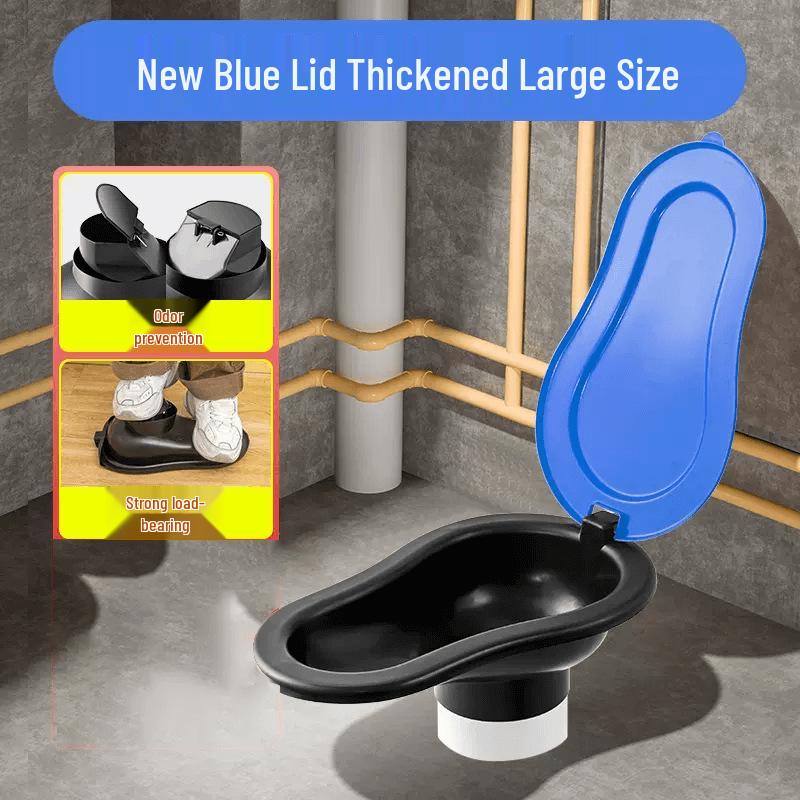 

Портативный туалет-чаша для приседаний с защитой от запаха для строительных площадок