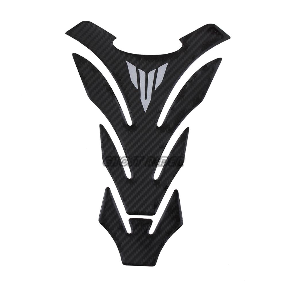 3D Samolepky na kryt podložky palivové nádrže z uhlíkových vláken pro motocykl Yamaha MT01 MT03 MT07 MT09 MT10 MT 01 03 07 09