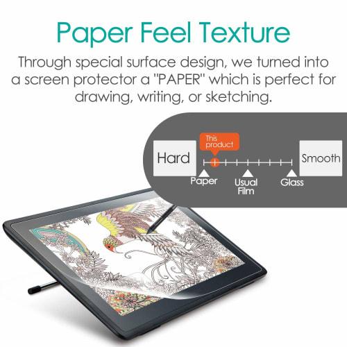 Elecom Wacom LCD Tablet Piórkowy Wacom Cintiq 22 Folia, Odczucie Rysowania jak na Papierze, Tekstura Papieru, Wysokiej Jakości Papier, Wyprodukowano w Japonii TB-WC215FLAPL