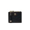 Daks Black Carlisle Pattern Gold Dd 2 Zip Wallet