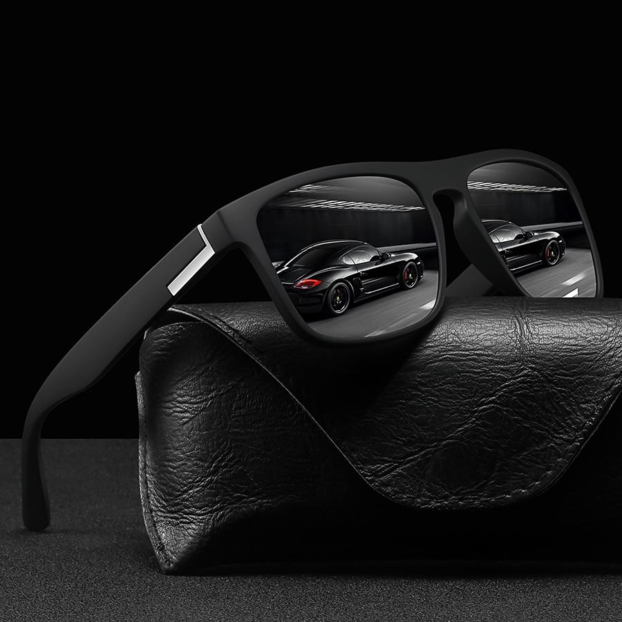 7 PCS Vintage Square Sunglasses Men Women Fashion Luxury Designer Sun Glasses Anti Glare Retro Eyewear for Driving Fishing