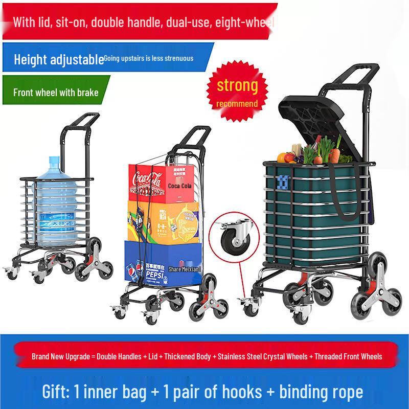 TANCHUAN Portable Foldable Shopping & Utility Cart