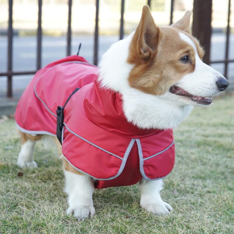 Dog Winter Raincoat Warm Waterproof Pet Coat Corgi Border Collie Small Medium Large Breeds