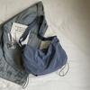 Einfarbige Umhängetasche Studenten Schultertasche mit großer Kapazität Damen Hobo-Tasche