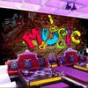 Wallpaper Mural Fashion Music Symbol Backdrop Wallpaper Ktv Bar Cafe 3d Mural