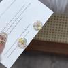 Colorful Acrylic Flower Stud Earrings for Women Five Petals Sweet Lovely Small Earrings Brincos Feminino New Trend