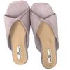 Spring and summer 2025 new retro low-heeled cool slippers women's open-toed soft-soled French one-word fashion shoes