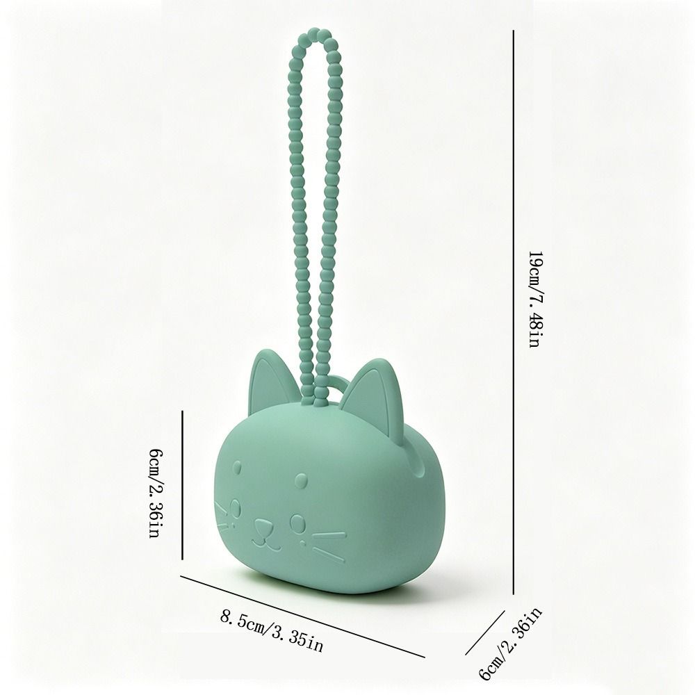 Soft Grip Strap Pacifier Case with lanyard Pacifier Pouch Cute Silicone Pouch  Stroller Travel