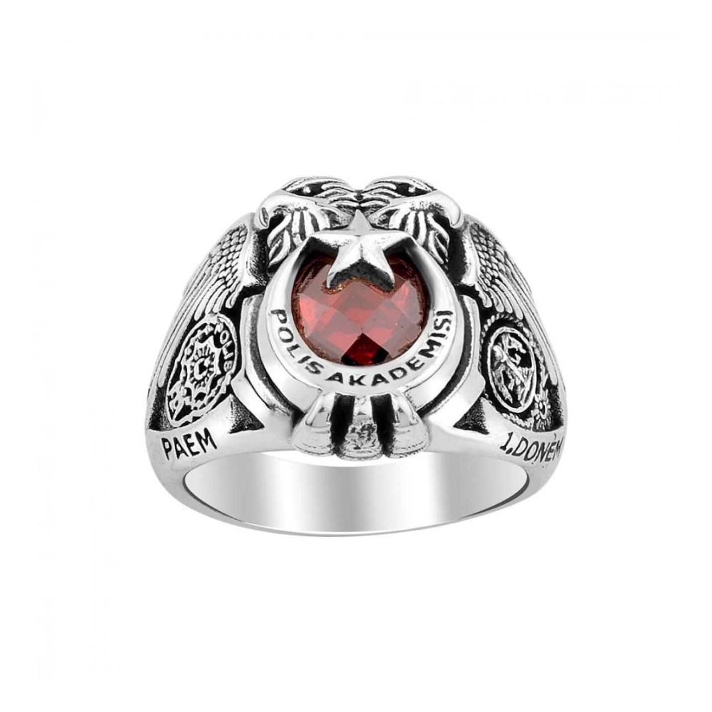 

Кольцо Полицейской академии с головой двойного орла