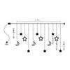 Solar and USB Styles LED Christmas Curtain String Lights, Star Moon Wish Ball Decor Lights, Warm White Ambient Icicle Lights, Multiple Styles