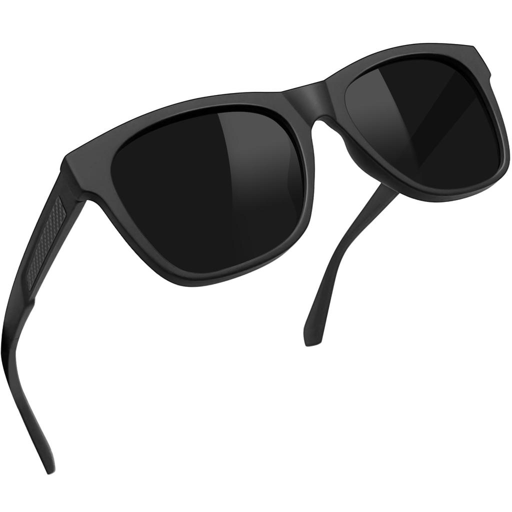 Rimerakea Affordable Polarized Sunglasses with UV400 for and More Men's Protection, Black, Driving, Running, Fishing,