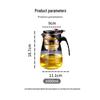 Ran Ye 1000ml Press-Type Glass Tea Maker