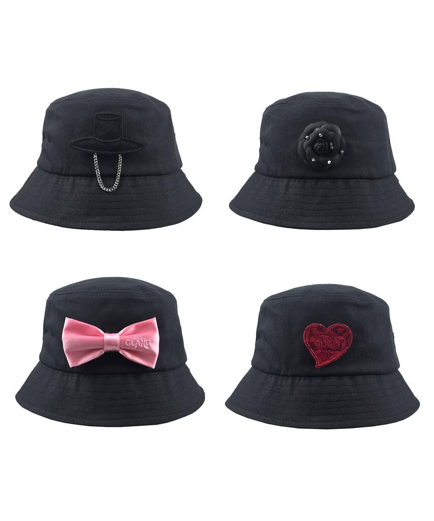 Jangeulang Black Basic Bucket Hat